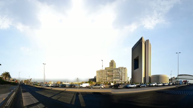 Commercial center of Jeddah clouds timelapes