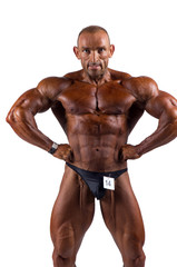 Obraz premium bodybuilder flexing