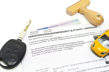 Bußgeld mit Auto