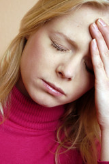 Fototapeta premium femme migraine