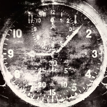 Vintage military airplane clock