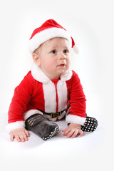 little Santa Claus baby