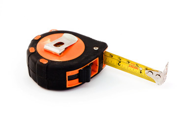 Tape measure isolated on white