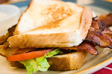 Bacon lettuce tomato sandwich