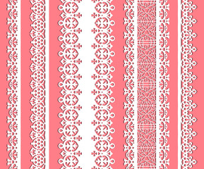 cute straight seamless lace set