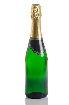 Champagne  isolated on white background