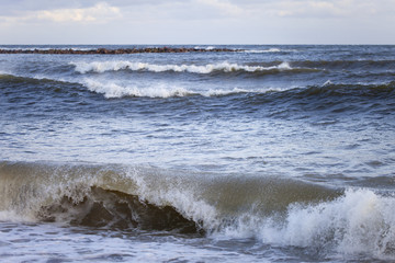 Waves in sea.