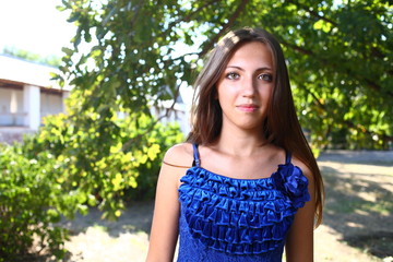 Fototapeta premium Portrait of a sexy young female Outdoor