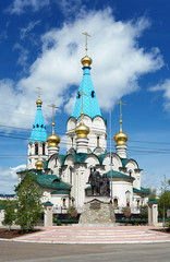Fototapeta na wymiar Katedra Zwiastowania NMP w Blagoveshchensk, Rosja