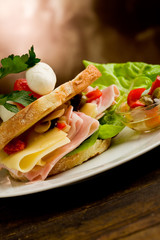 Toast prosciutto e formaggio