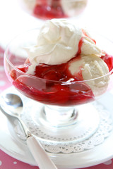 Ice Cream with Cherries