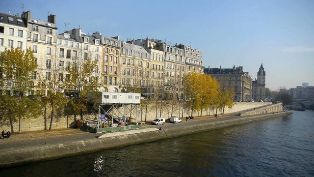 View of buildings of the Ile de la Cite