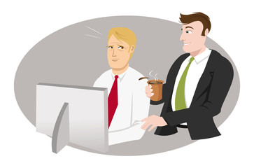 office guy bothering