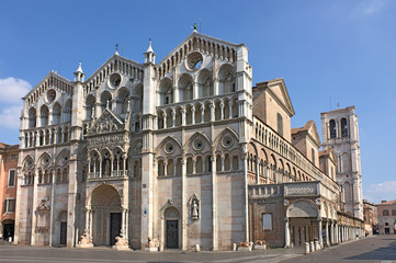 Ferrara cathedral - obrazy, fototapety, plakaty