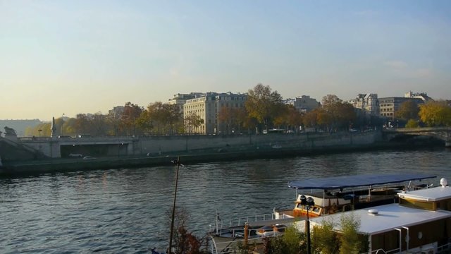 View of the Seine riverbanks