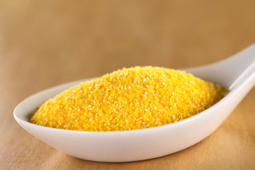 Raw ground corn used to make polenta