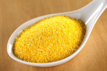 Raw ground corn used to make polenta