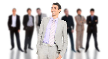 Mixed group of business people