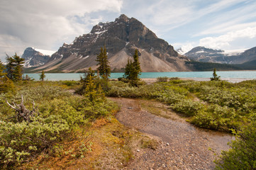 Obraz premium Bow Lake and greenery