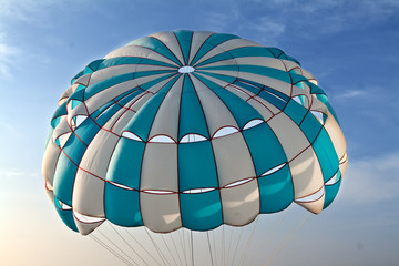 parachute in the sky