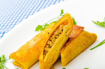 Patties with meat in the plate