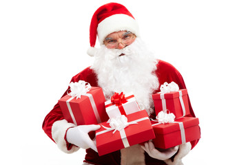 Santa with gifts