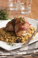 Chicken with cous-cous