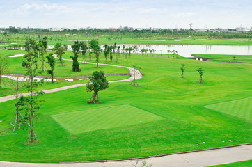 landscape of a golf court