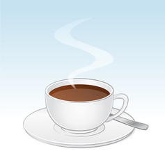 Kaffeetasse, mit Löffel