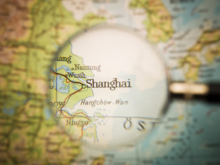 Fototapeta premium Shanghai map
