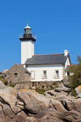 Fototapeta na wymiar Point de Pontusval lighthouse