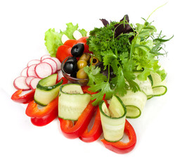 Healthy vegetable salad