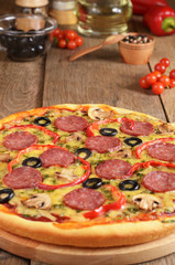 Pizza on the table