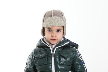 Child in winter clothes