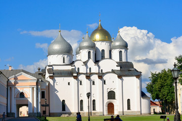 Fototapeta na wymiar Sofia katedra w Nowogrodzie.