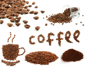 variety of coffee beans