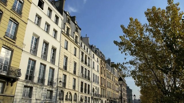 View of buildings of the Ile de la Cite