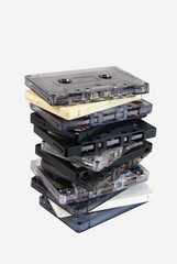Obraz premium old audio cassettes