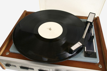 old player phonograph record