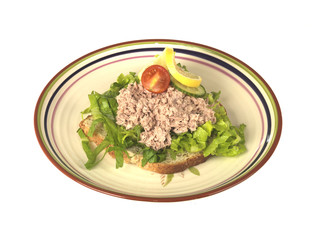 Open Tuna Sandwich