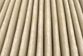 Close view of dirty air filter