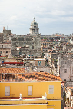 Old Havana with the Capitol in the background