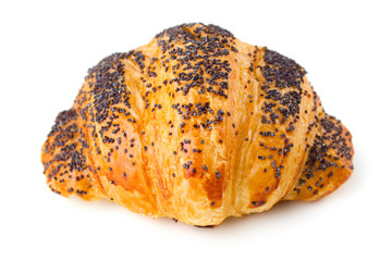 The fresh bun isolated on white