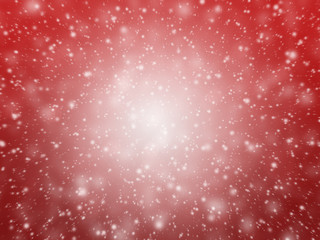 A red snowy abstract background