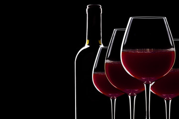 Backlit Red Wine