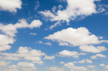 clouds in the blue sky