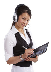 Frau, Callcenter, Porträt 4