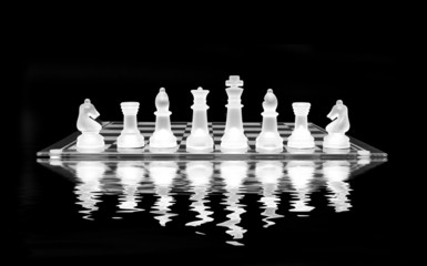 Chess Set with reflection
