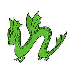 Obraz premium Green dragon