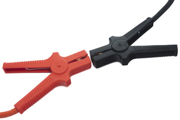 Fototapeta premium Battery cable connection